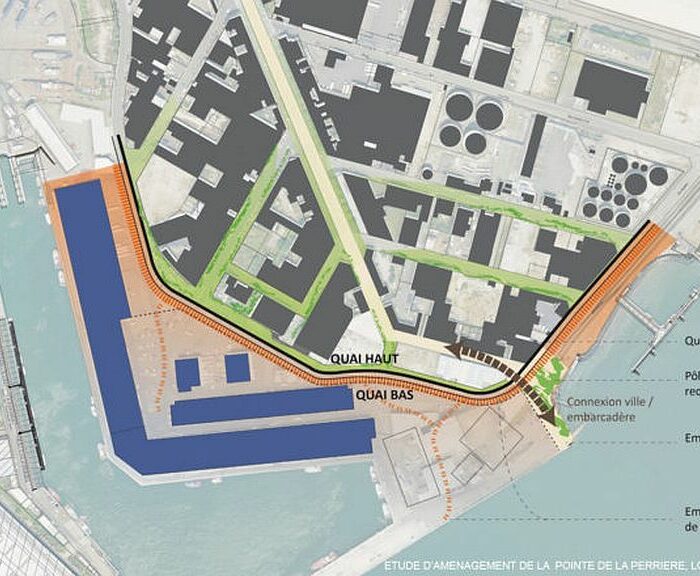 Étude d’aménagement de la Pointe de la Perrière, Lorient – Projet en cours