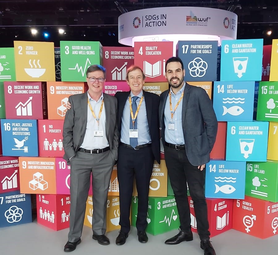 Olivier LEMAIRE, Philippe MATTHIS et José SANCHEZ au forum urbain mondial d'Abu Dhabi en 2020