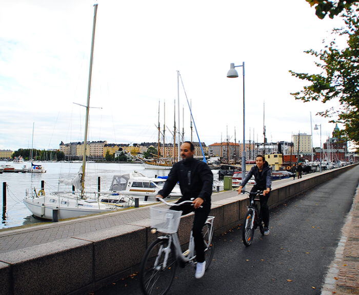 Bicycle in waterfront