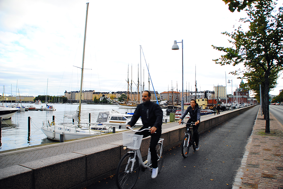 Bicycle in waterfront