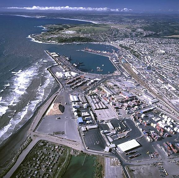 Puerto de San Antonio, aerial view