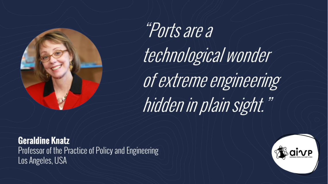 quote about women in ports by Geraldine KNATZ
“Ports are a technological wonder of extreme engineering hidden in plain sight.”