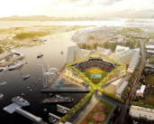 Oakland (USA) begins construction of a new baseball stadium in the city-port interface zone