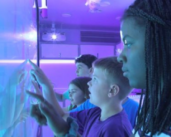 The port of Corpus Christi (USA) uses a mobile container to get kids interested in science