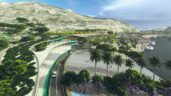 10 km to connect port and city in Cartagena