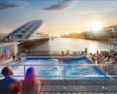 Le quartier des docks de Hambourg, futur spot de surf