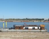 An educational barge on the Mississippi showcases river-based careers