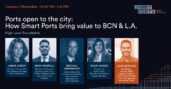 La AIVP modera una mesa redonda de alto nivel con las ciudades portuarias de Barcelona y Los Ángeles.
