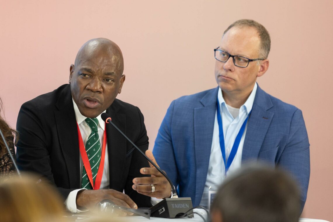 Thabani Nyawose, Councillor, City of Durban, South Africa, and Jason Giffen, Chief Sustainability and Innovation Officer, Port of San Diego, US